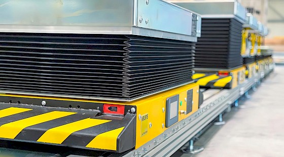 Förderband für die Herstellung von Sicherheitstechnik