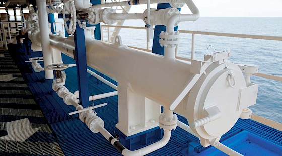 Wärmetauscher-Anlage mit Rohrsystemen